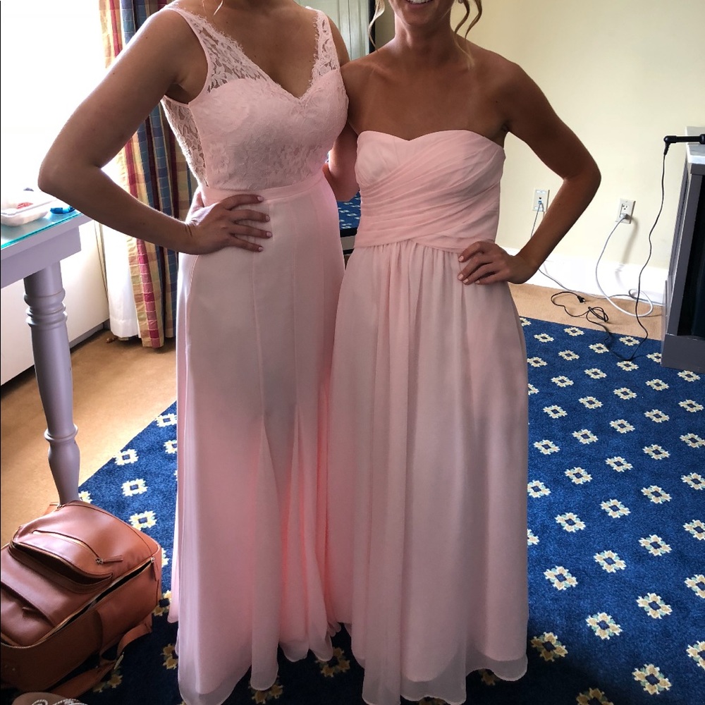 Blush long dress worn once